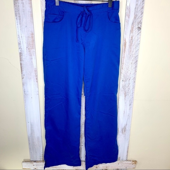 Greys Anatomy Bright Blue Scrub Bottom Pants - Picture 1 of 9
